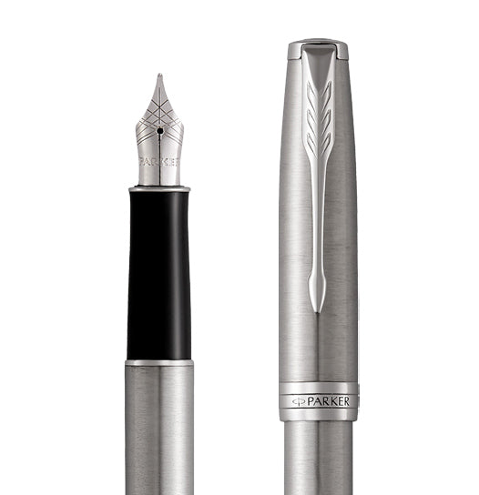 Parker Sonnet Stainless Steel Chrome Trim Fountain Pen