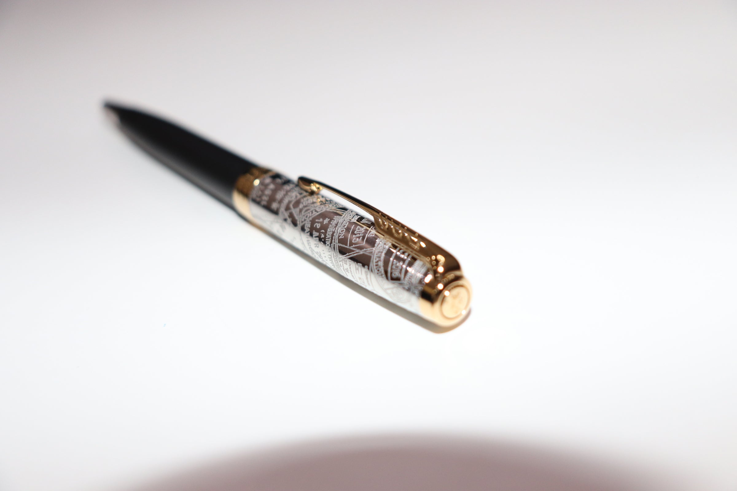 Parker Sonnet Reflection Matte Black With Classy Engraved Goldtrims Cap Ballpoint Pen