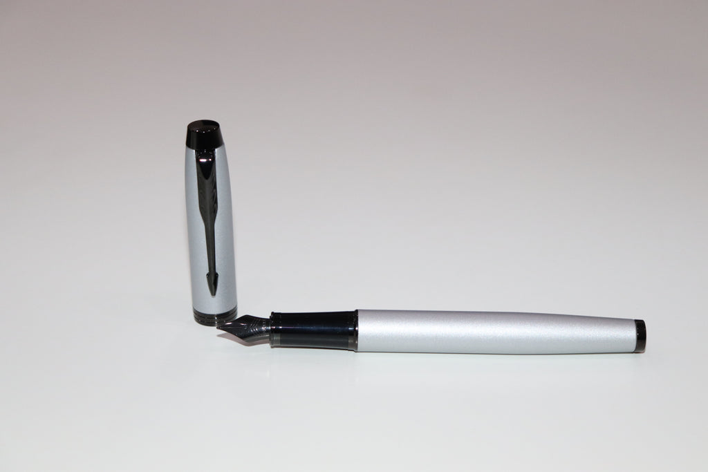 Parker IM Monochrome Matte Grey Black Trim Fountain Pen