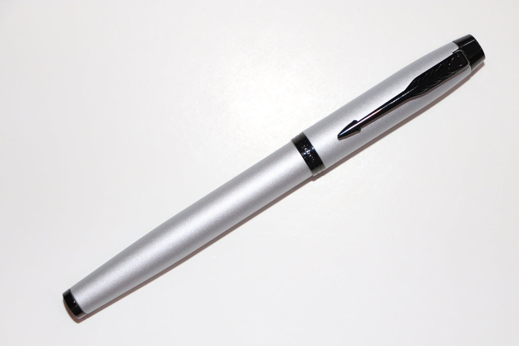 Parker IM Monochrome Matte Grey Black Trim Fountain Pen