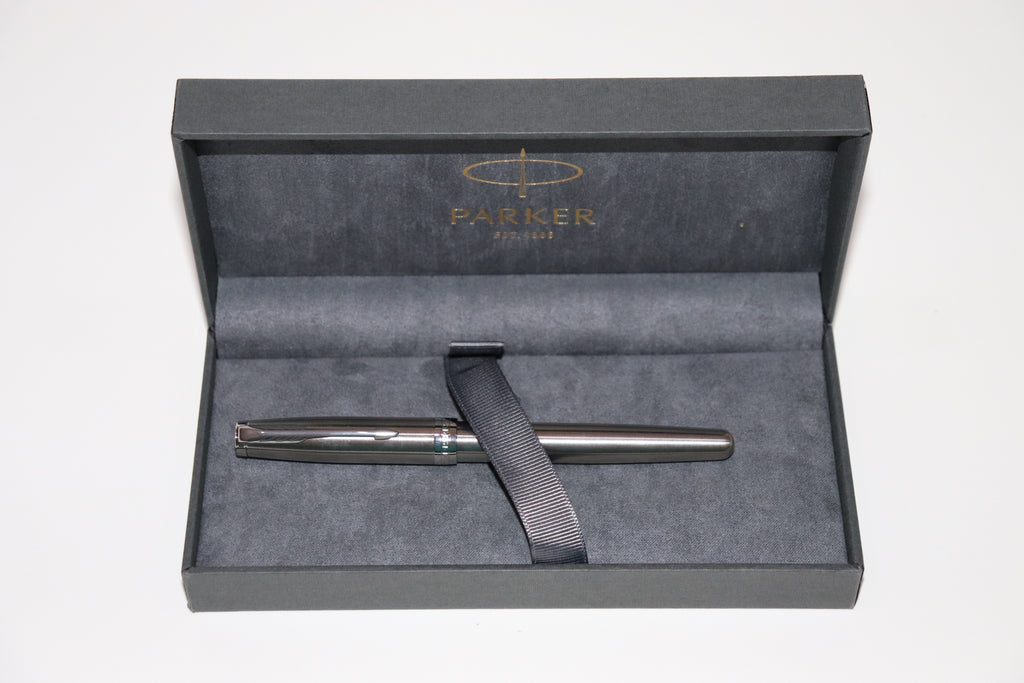 Parker Sonnet Stainless Steel Chrome Trim Fountain Pen