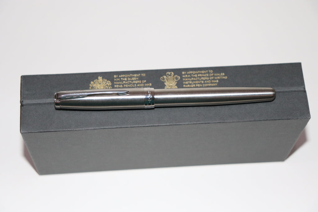 Parker Sonnet Stainless Steel Chrome Trim Fountain Pen