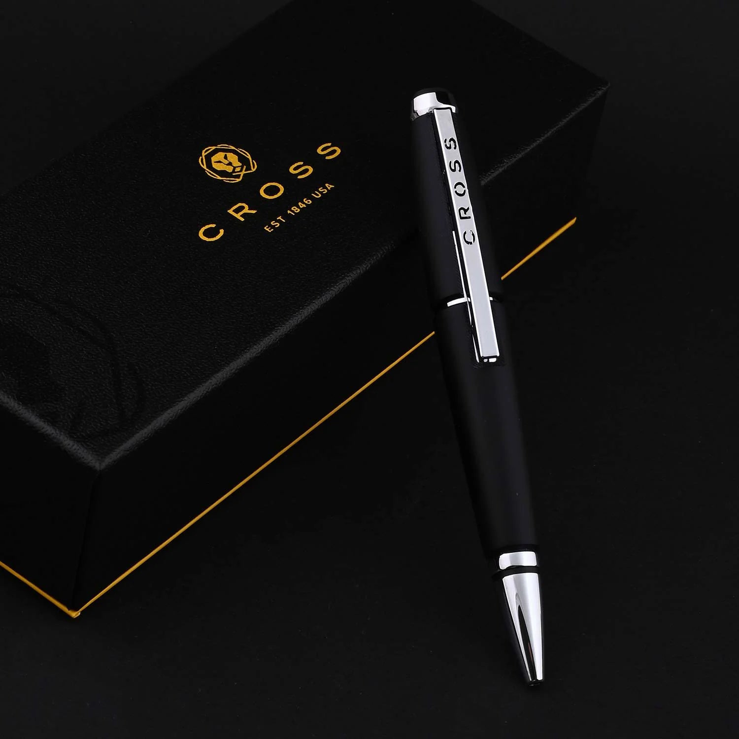 Cross Edge Roller Ball Pen - Jet Black CT AT0555-2