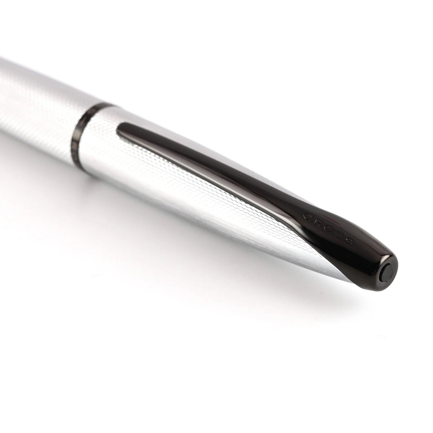 Cross ATX Brushed Chrome Etched Diamond Pattern Fountain Pen