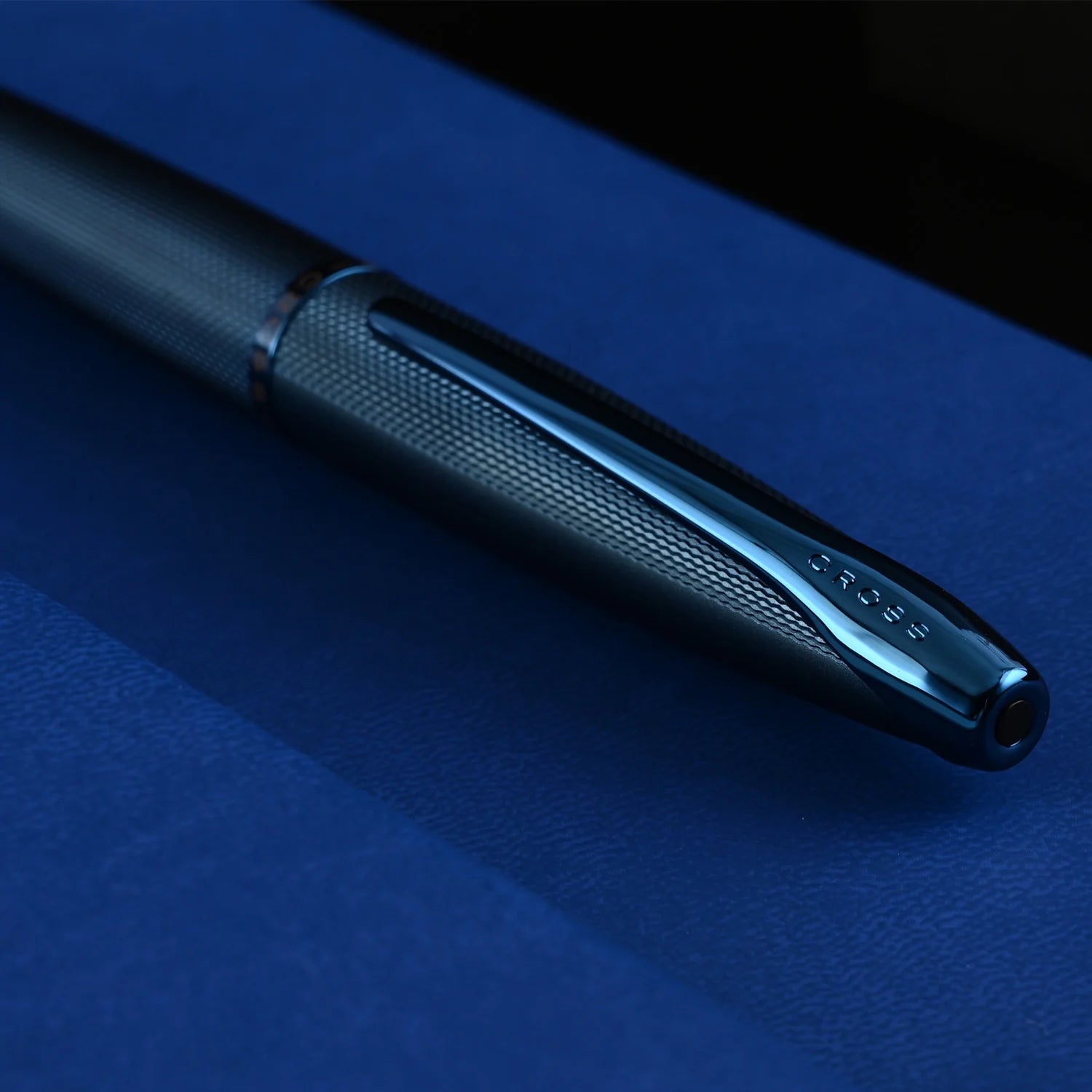 Cross ATX Sand Blasted Dark Blue Fountain Pen