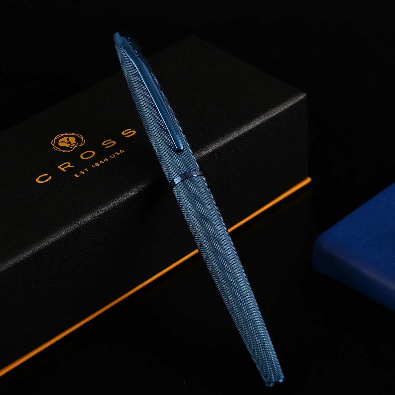 Cross ATX Sand Blasted Dark Blue Fountain Pen