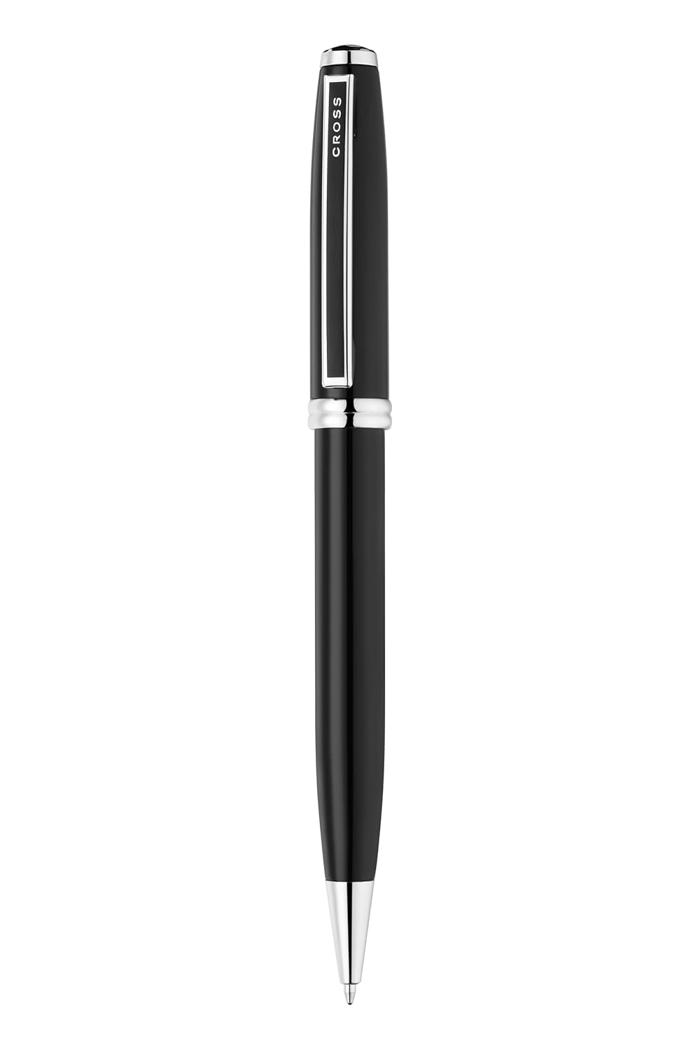 Cross Ashford Black Chrome Trim Ballpoint Pen AT0782-1