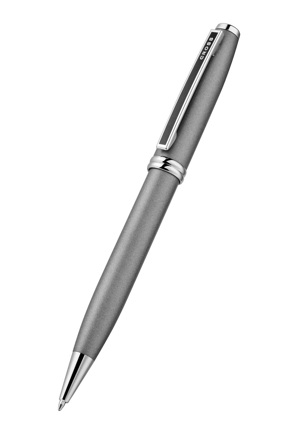 Cross Ashford Titanium Grey Chrome Trim Ballpoint Pen AT0782-2