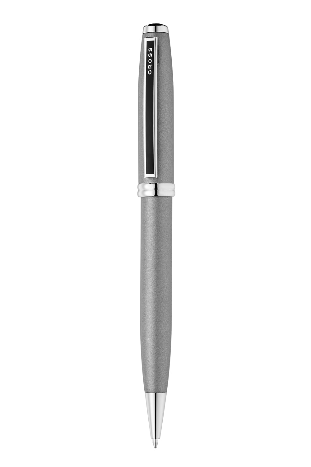 Cross Ashford Titanium Grey Chrome Trim Ballpoint Pen AT0782-2
