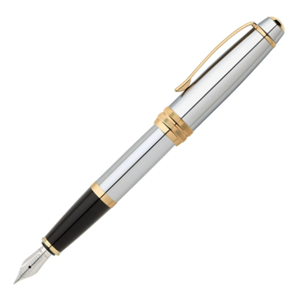 Cross Bailey Medalist Fountain Pen – Chrome with Gold Trim