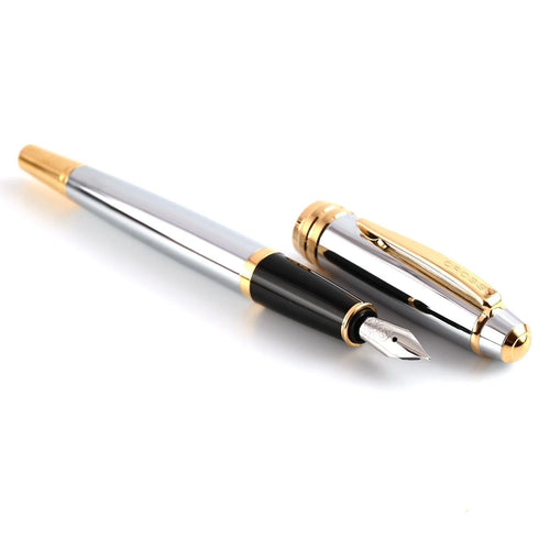 Cross Bailey Medalist Fountain Pen – Chrome with Gold Trim