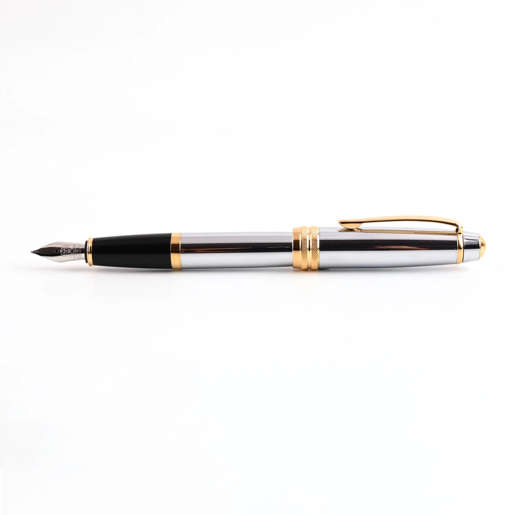 Cross Bailey Medalist Fountain Pen – Chrome with Gold Trim