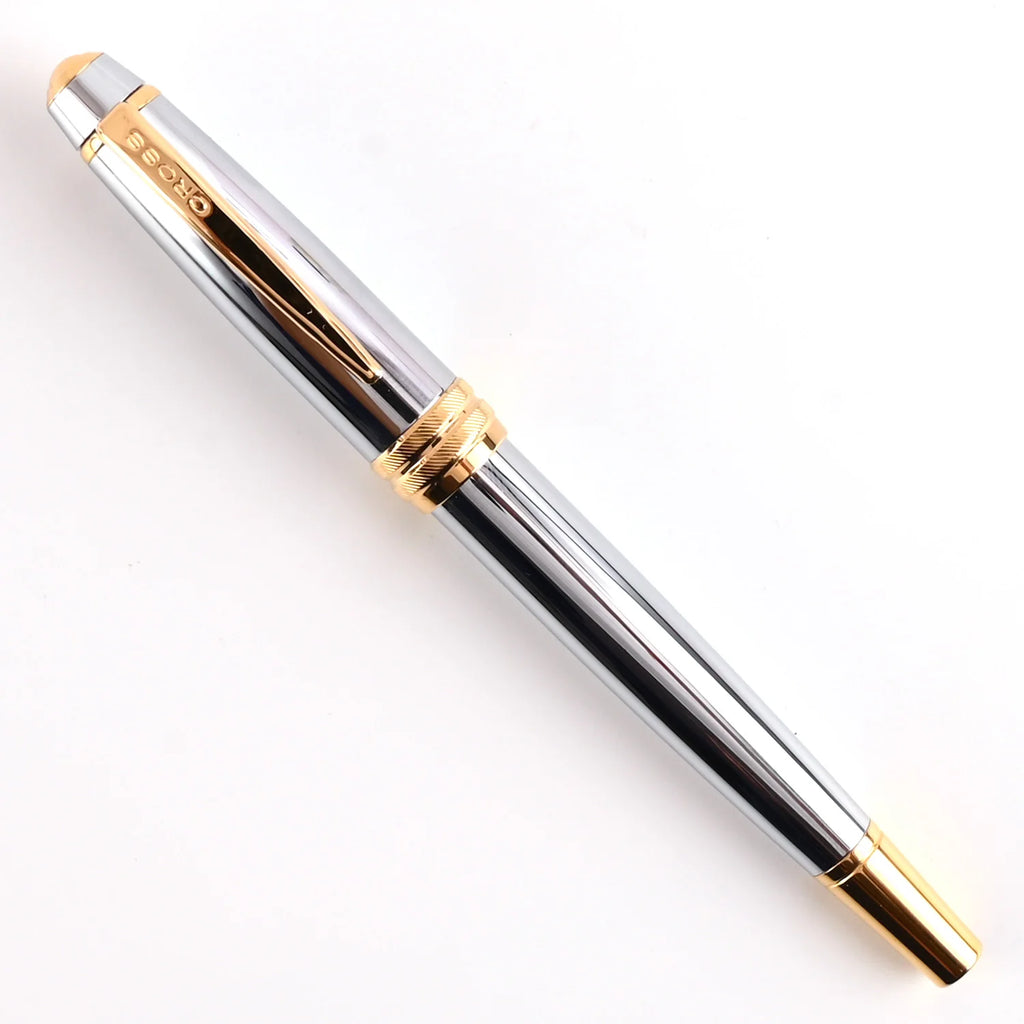 Cross Bailey Medalist Fountain Pen – Chrome with Gold Trim