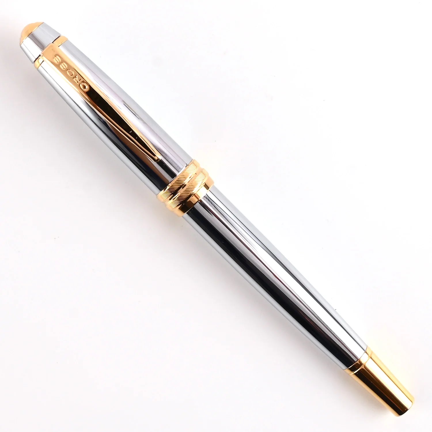 Cross Bailey Medalist Fountain Pen – Chrome with Gold Trim