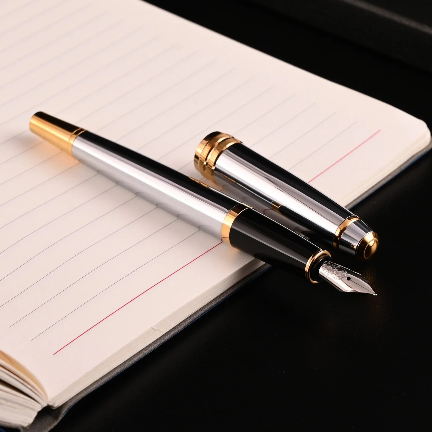 Cross Bailey Medalist Fountain Pen – Chrome with Gold Trim
