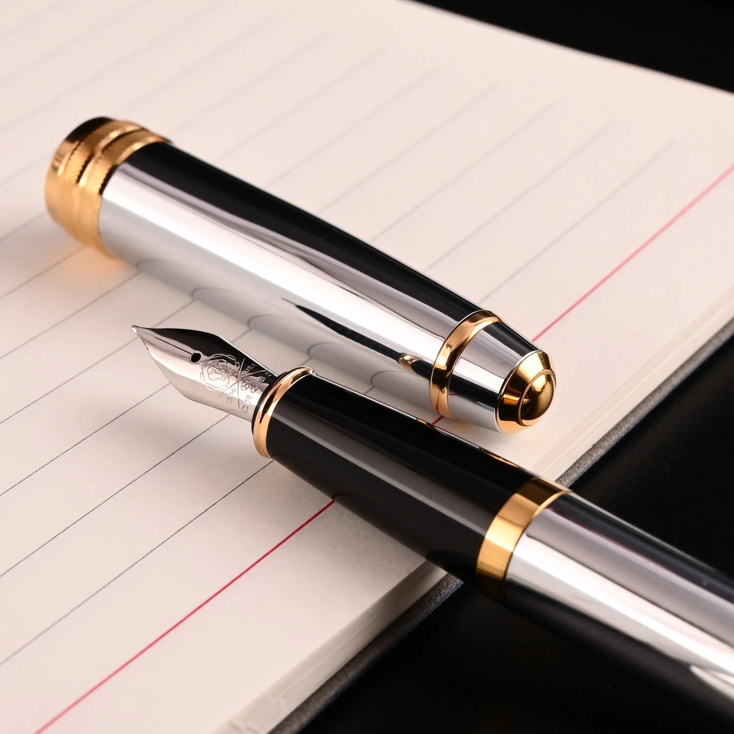 Cross Bailey Medalist Fountain Pen – Chrome with Gold Trim