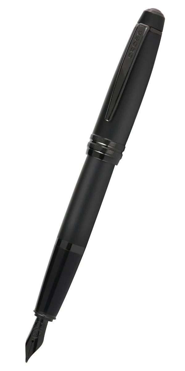 Cross Bailey Matte Black Lacquer Stainless Steel Fountain Pen
