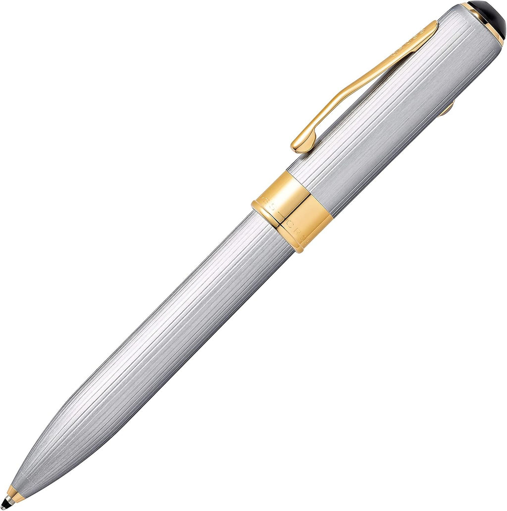 Cross Brushed Chrome Ballpoint Pen With Gold Appointments