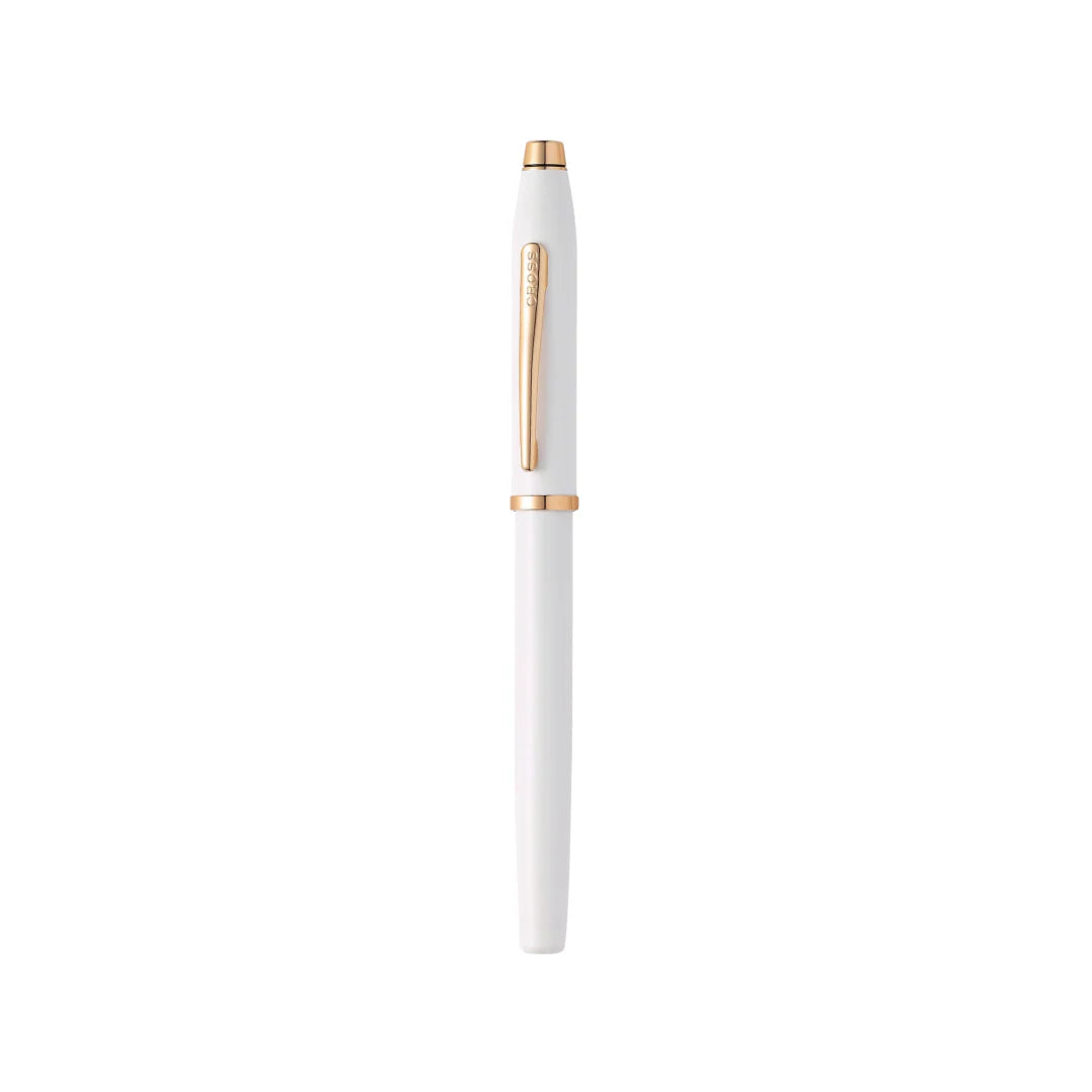 Cross Century II Fountain Pen – Pearlescent White Lacquer with Rose-Gold Tone Appointments
