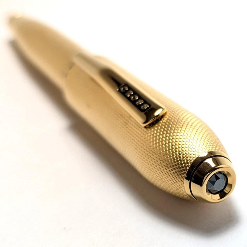Cross Peerless 125 Core Collection 23KT Gold Plated Fountain Pen – 18KT Gold Plated Nib