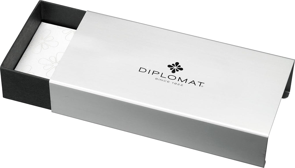 Diplomat Excellence A2 Black Lacquer Gold Trim Easy Flow Ballpoint Pen