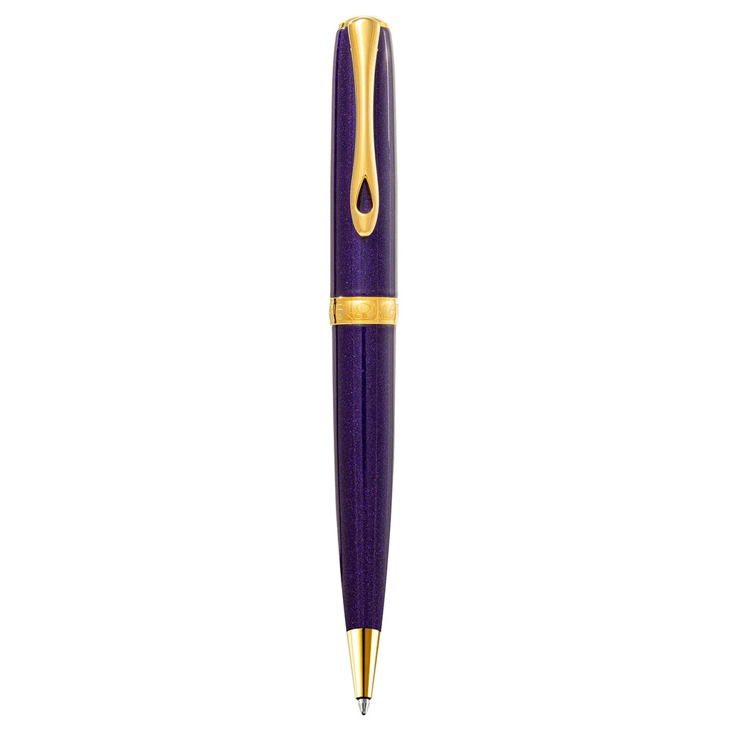 Diplomat Excellence A2 Violet Rain Gold Trim Easy Flow Ballpoint Pen