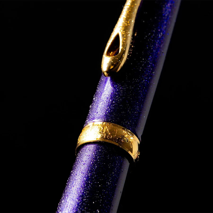 Diplomat Excellence A2 Violet Rain Gold Trim Easy Flow Ballpoint Pen