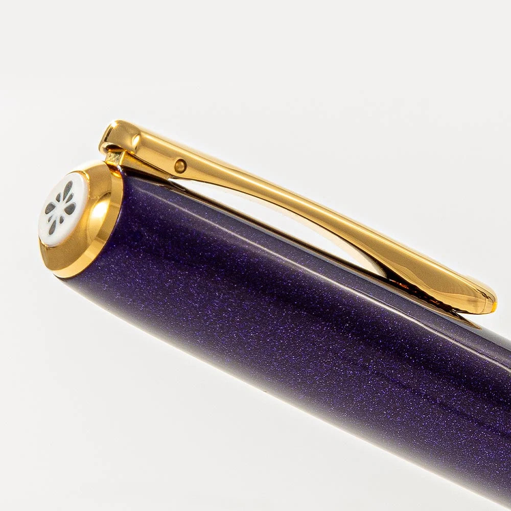 Diplomat Excellence A2 Violet Rain Gold Trim Easy Flow Ballpoint Pen