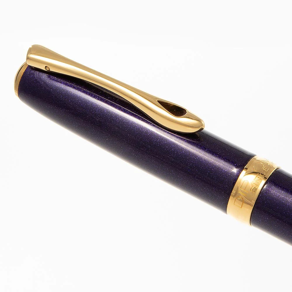 Diplomat Excellence A2 Violet Rain Gold Trim Easy Flow Ballpoint Pen