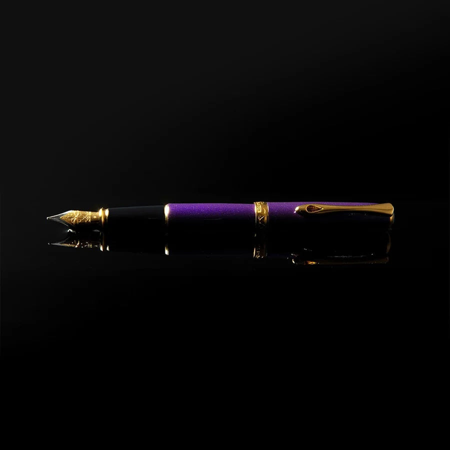 Diplomat Excellence A2 Violet Rain Gold Trim Fountain Pen