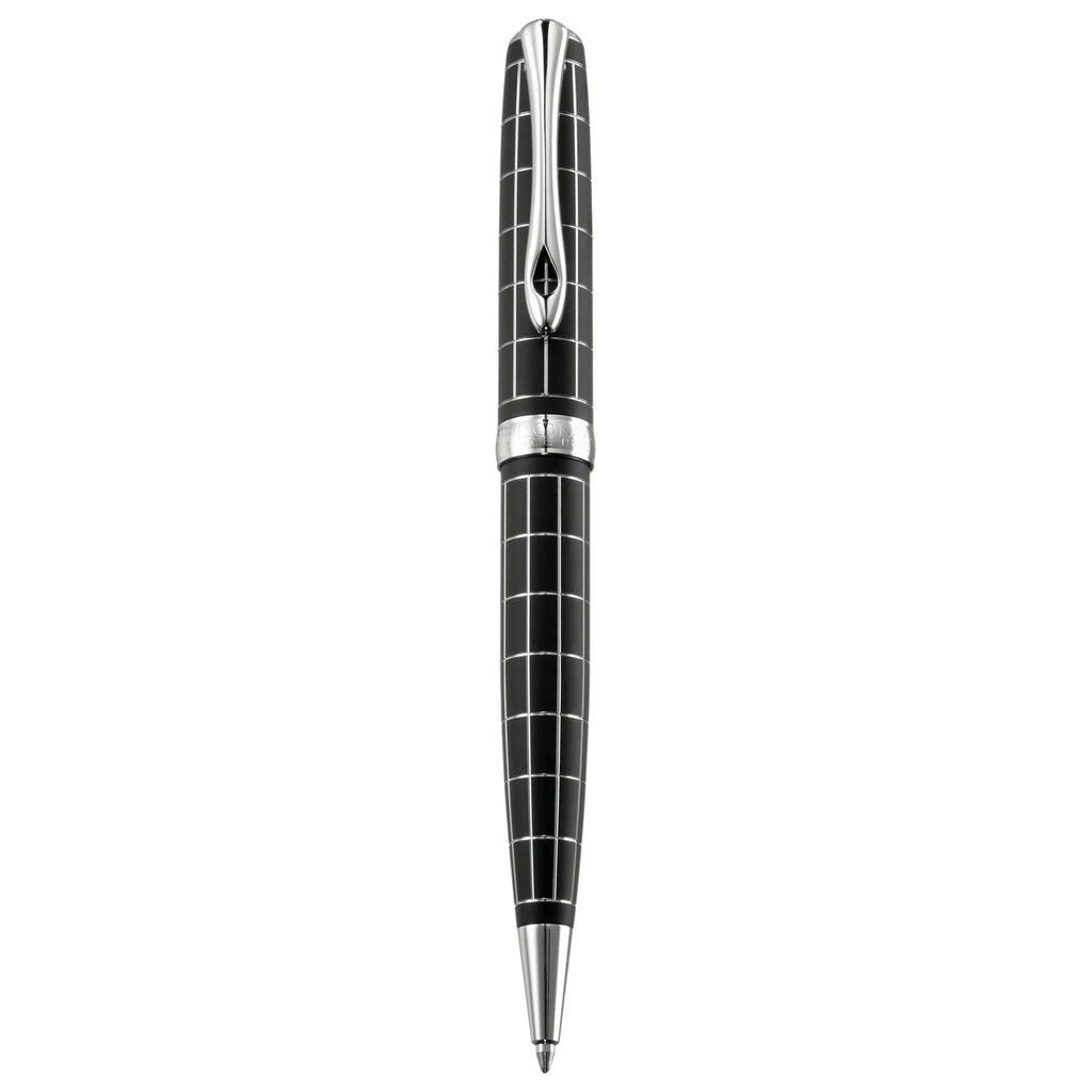 Diplomat Excellence A Plus Rhomb Guilloche Lapis Black easyFLOW Ball Pen
