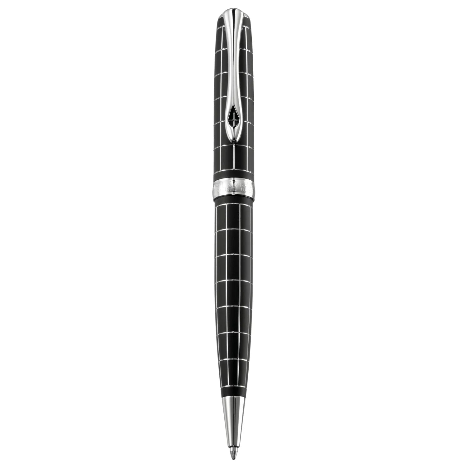 Diplomat Excellence A Plus Rhomb Guilloche Lapis Black easyFLOW Ball Pen