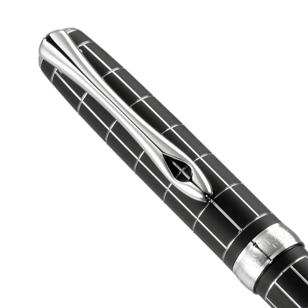 Diplomat Excellence A Plus Rhomb Guilloche Lapis Black easyFLOW Ball Pen