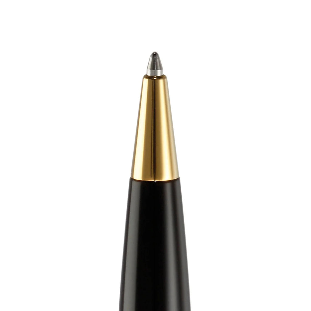 Diplomat Excellence A2 Black Lacquer Gold Trim Easy Flow Ballpoint Pen