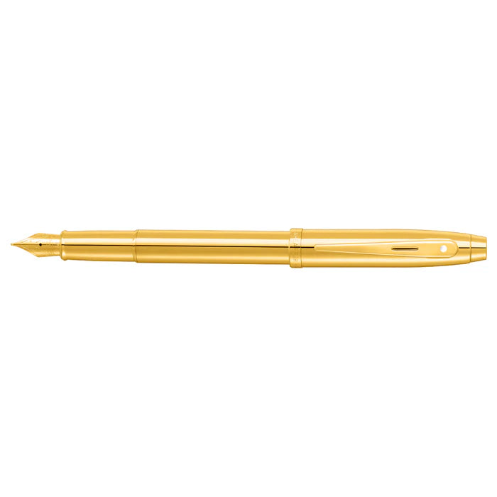 Sheaffer Gift Collection 100 – 9372 Glossy PVD Gold With PVD Gold Trim Fountain Pen