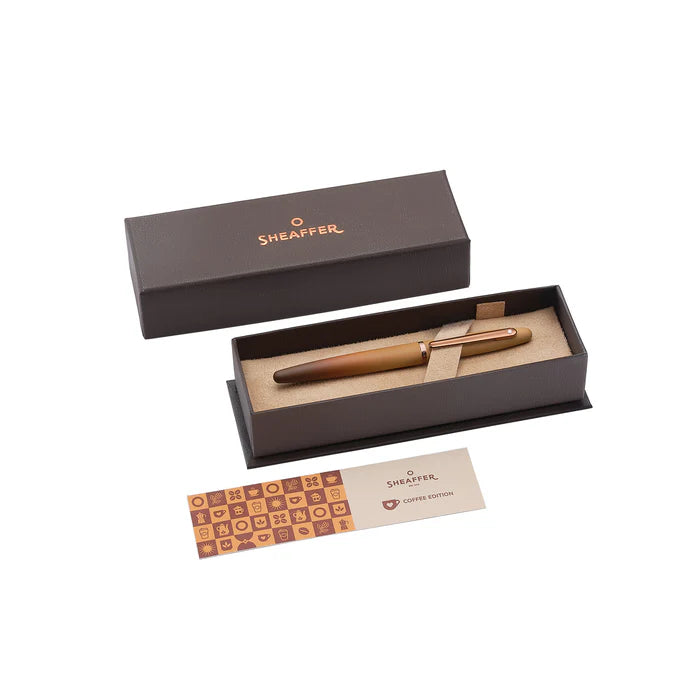 Sheaffer VFM 9428 Coffee Edition Matt Brown with Regal Brown PVD Trims Fountain Pen