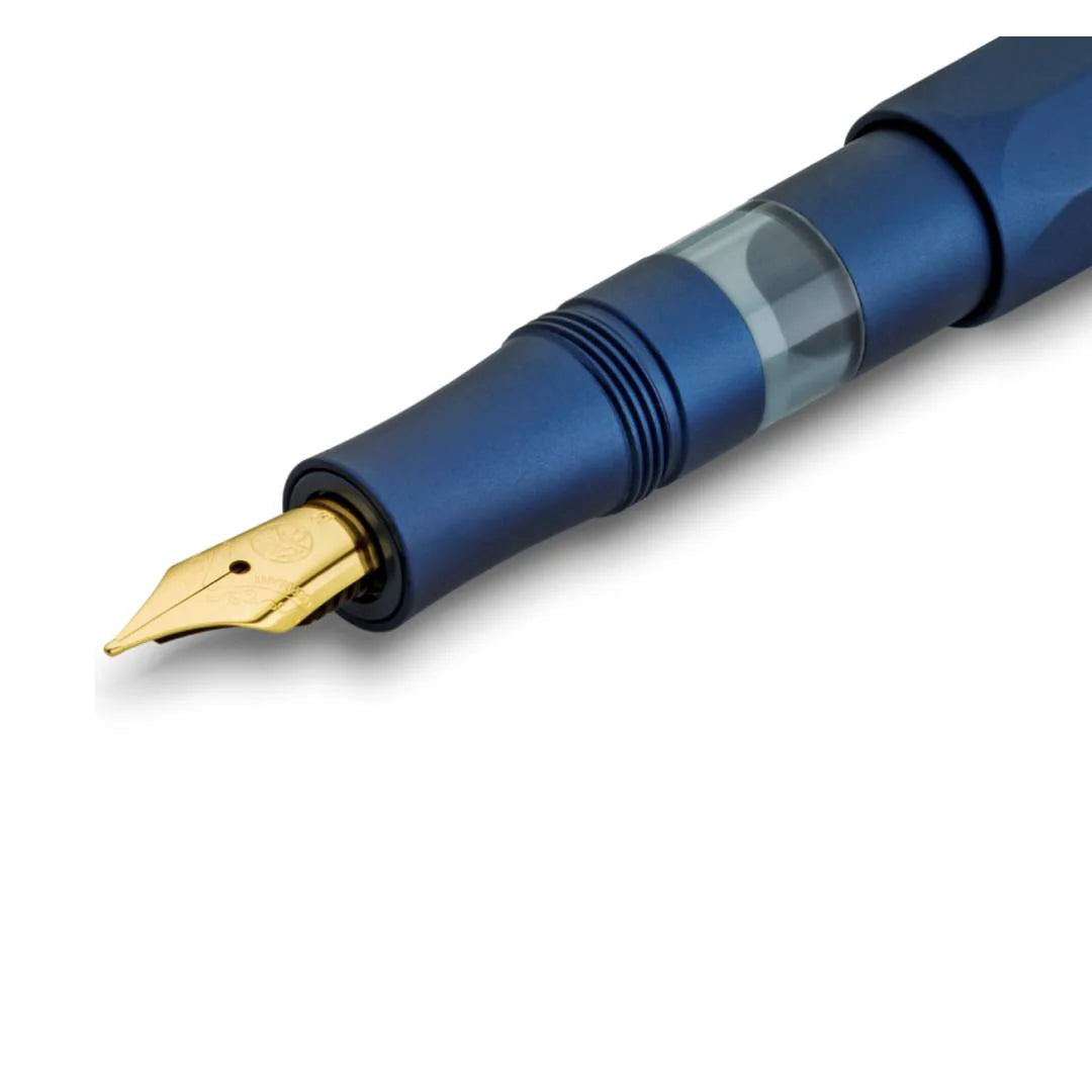 Kaweco Piston Sport AL Solo Navy Gold Fountain Pen – Medium 11000414