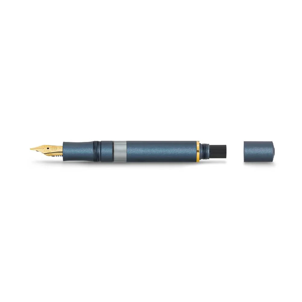 Kaweco Piston Sport AL Solo Navy Gold Fountain Pen – Medium 11000414