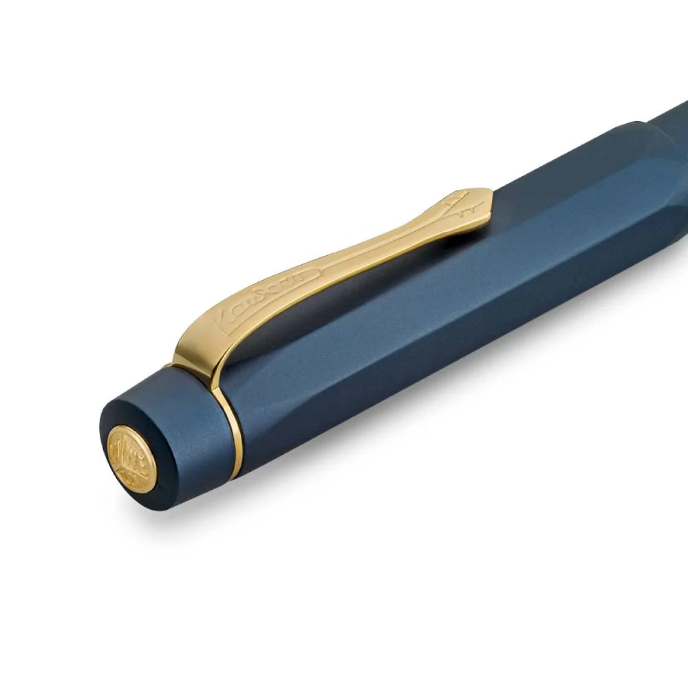 Kaweco Piston Sport AL Solo Navy Gold Fountain Pen – Medium 11000414