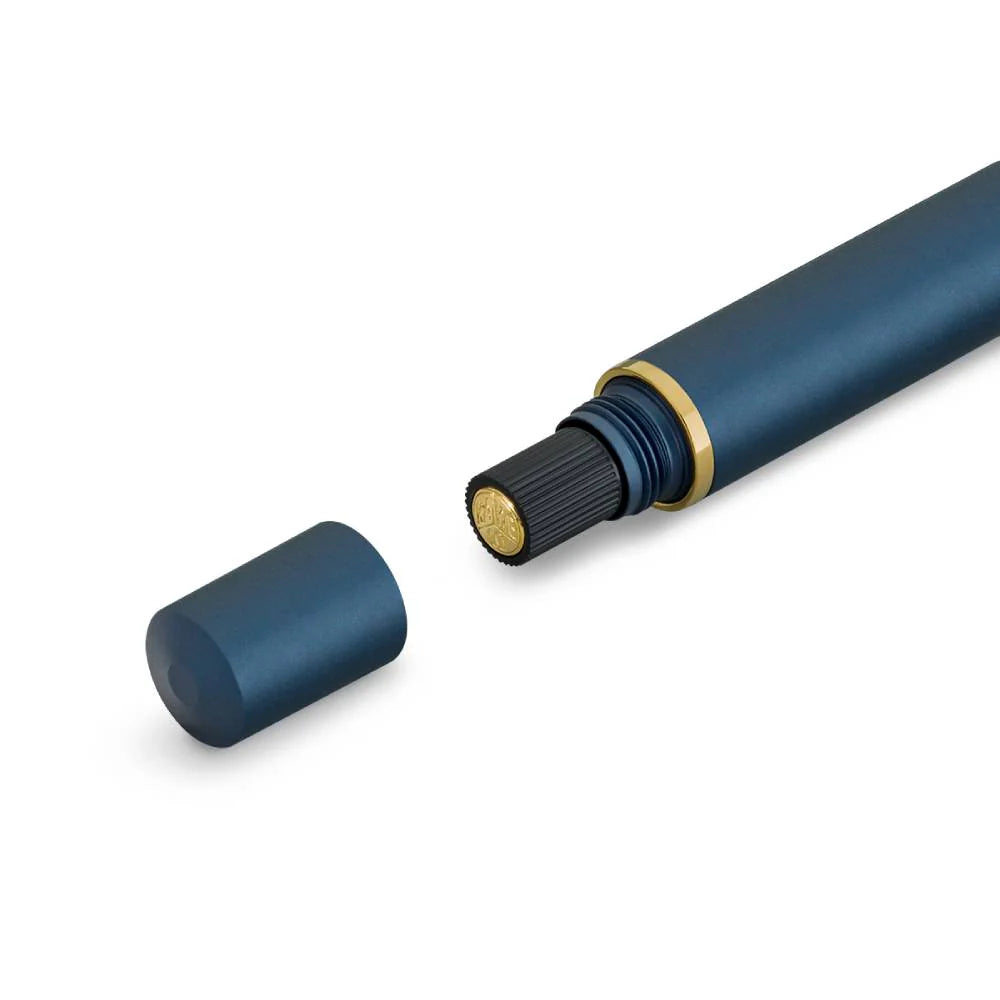 Kaweco Piston Sport AL Solo Navy Gold Fountain Pen – Medium 11000414