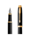Parker IM Fountain Pen Black Lacquer with Gold Trim