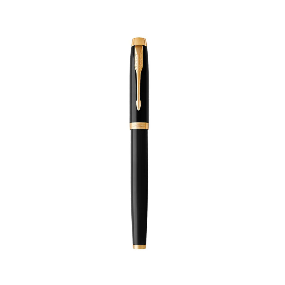 Parker IM Fountain Pen Black Lacquer with Gold Trim