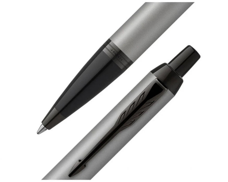 Parker IM Monochrome Matte Grey Black Trims Ballpoint Pen
