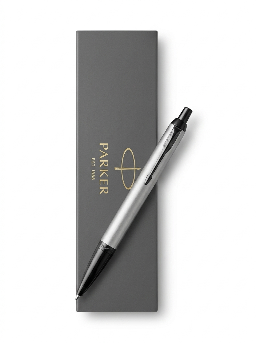 Parker IM Monochrome Matte Grey Black Trims Ballpoint Pen