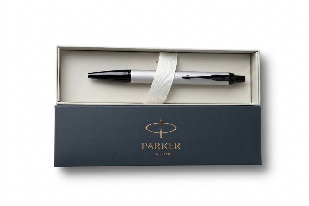 Parker IM Monochrome Matte Grey Black Trims Ballpoint Pen