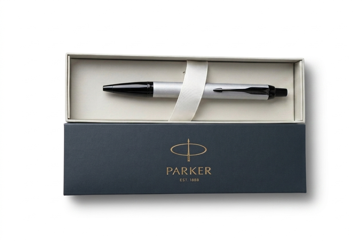 Parker IM Monochrome Matte Grey Black Trims Ballpoint Pen