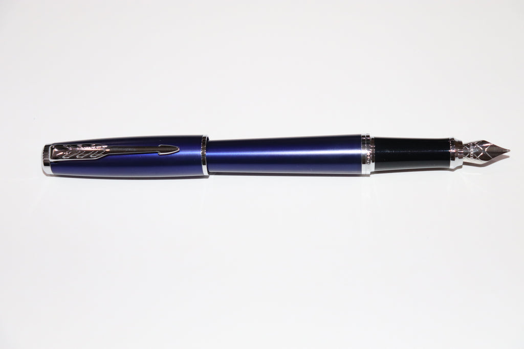 Parker Nighty Blue Fountain Pen With Blue Ink Bottle