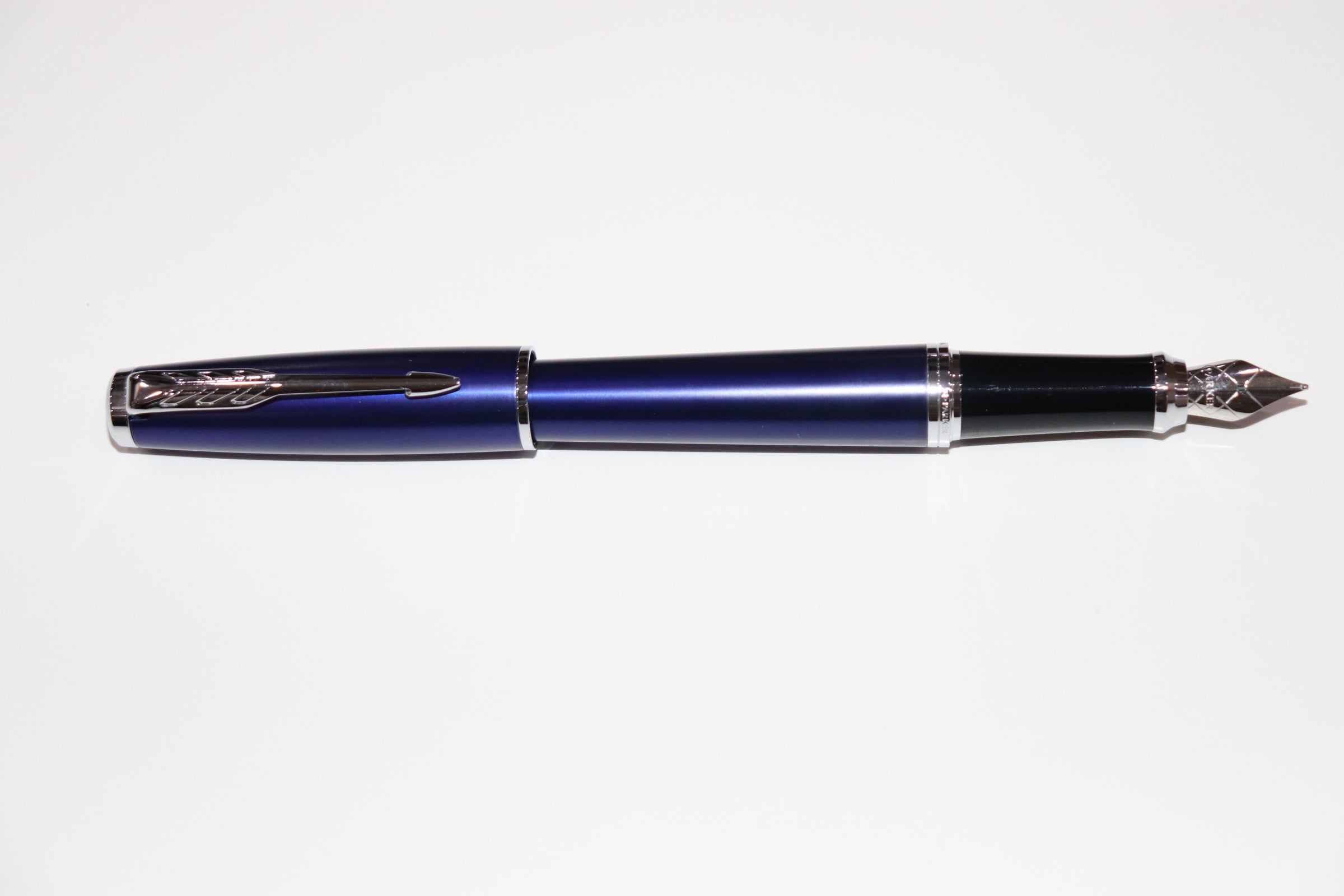 Parker Nighty Blue Fountain Pen With Blue Ink Bottle