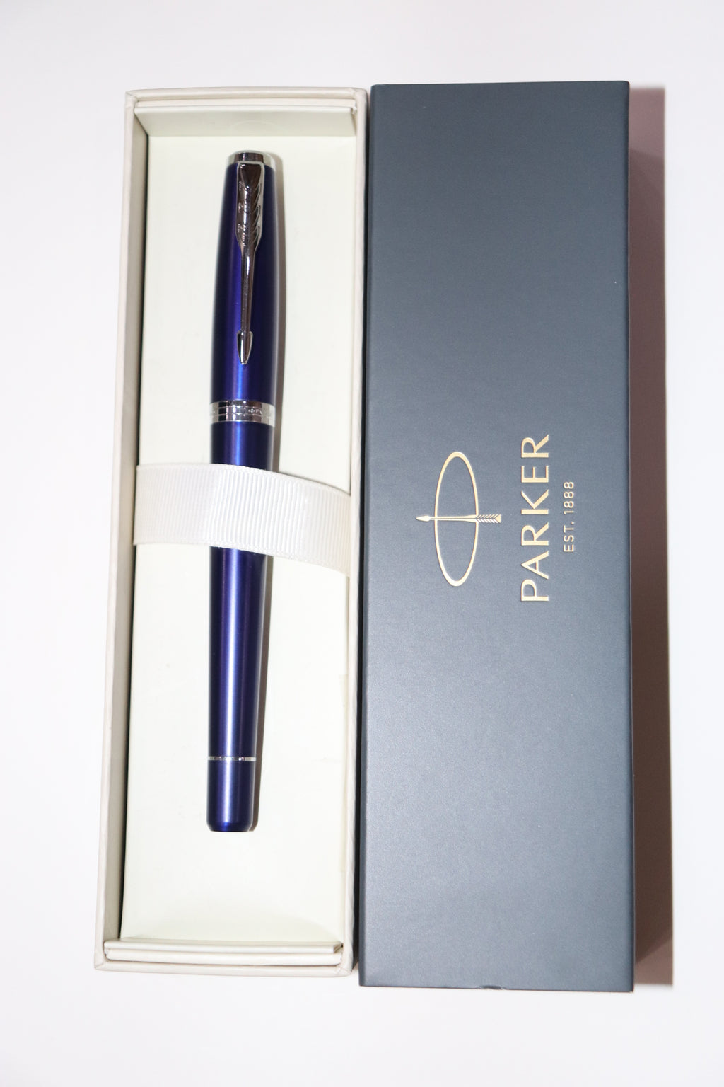 Parker Nighty Blue Fountain Pen With Blue Ink Bottle