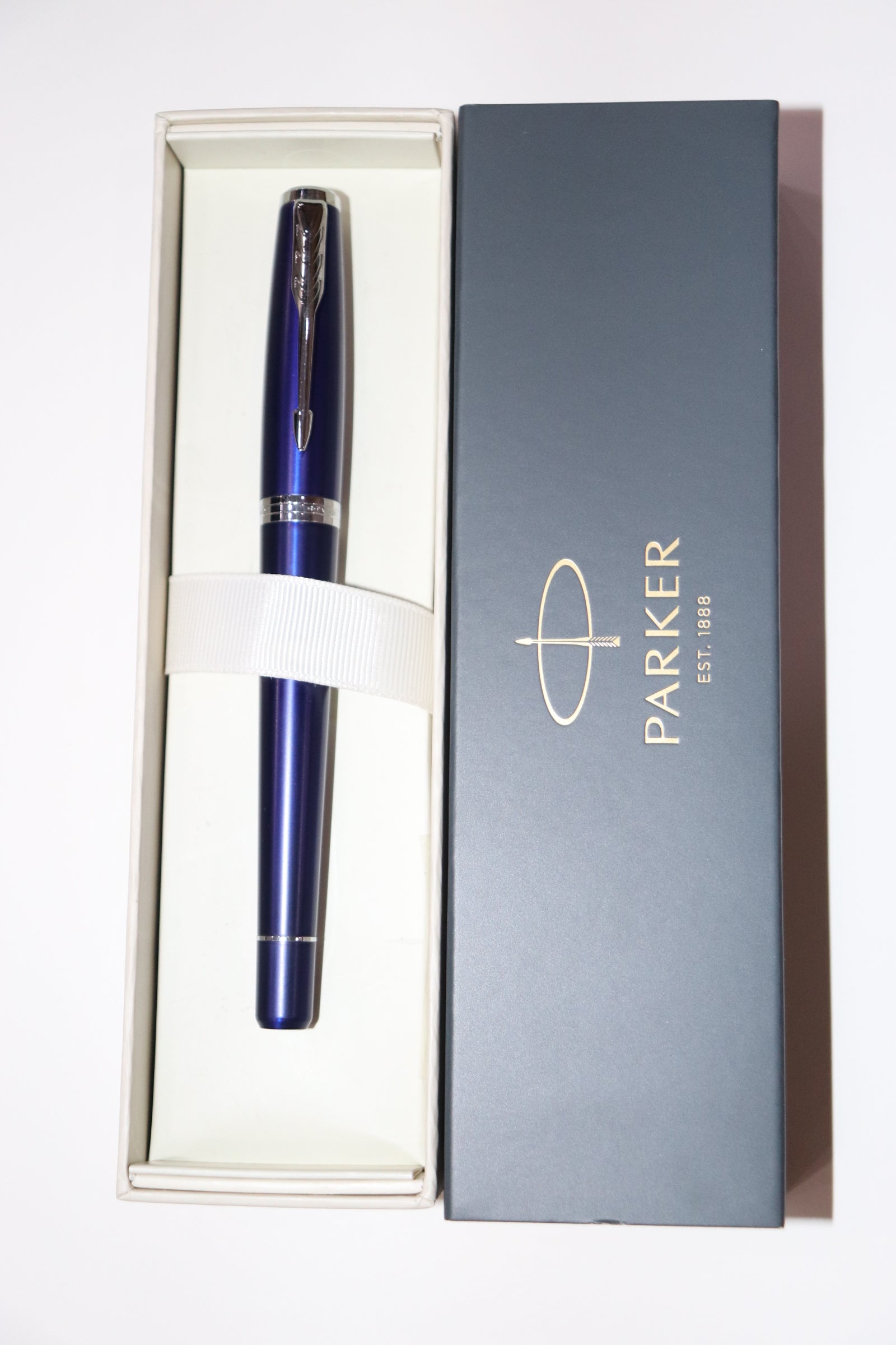 Parker Nighty Blue Fountain Pen With Blue Ink Bottle